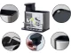 Virtuves izlietnes organizators ar dozatoru un sūkļa turētāju, 340ml, sudraba/melns