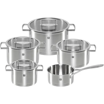 Zwilling Vitality nerūsējošā tērauda katlu komplekts, 5 gab., sudraba krāsā
