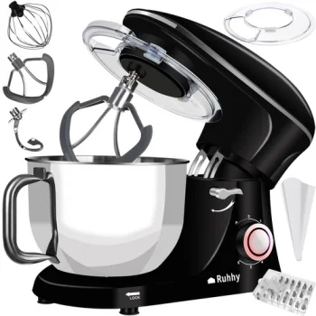 Ruhhy 1500W Planetārais virtuves kombains 6.2L Melns