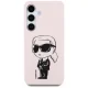 Karl Lagerfeld Silicone Graffiti Ikonik MagSafe vāciņš Samsung Galaxy S25, rozā