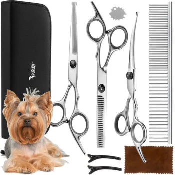Kopšanas Komplekts Grumingam Matu Griešanas Šķēres Suņiem un Kaķiem + Aksesuāri | Grooming Kit Haircut Scissors...