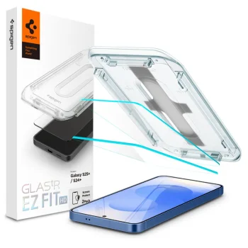 Spigen Glas.tR EZ Fit Aizsargstikls Samsung Galaxy S24+ (2 gab.)