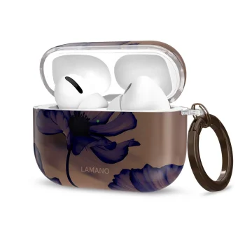 Austiņu maciņš Tech-Protect Lamano, AirPods Pro 1 / 2, brūni violets