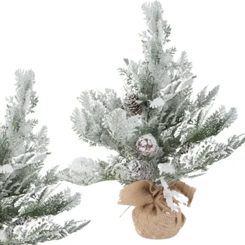 Maza mākslīgā eglīte ar sniegu, 45 cm, zaļa