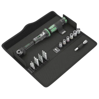 Dinamometriskās atslēgas komplekts Wera Click-Torque A 6 Set 1, 1/4", 2.5-25 Nm, 20 gab.