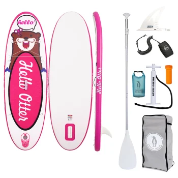 Piepūšamais bērnu SUP dēlis FunWater Tuxedo Sailor 240cm Rozā