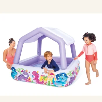 Intex 57470 piepūšamais bērnu baseins ar jumtiņu, violets