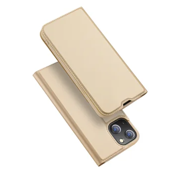 Dux Ducis Skin Pro atverams vāciņš maciņš grāmatiņa iPhone 13 mini, zelta