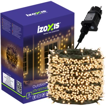 Izoxis LED lampiņu virtene, 500 LED, 35m, silti balta (IP44)