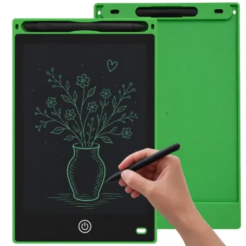 8.5 collu LCD zīmēšanas planšete ar irbuli, zaļa