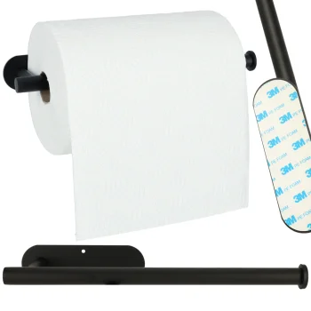 Papīra Dvieļu Turētājs, Melns | Paper Towel Holder