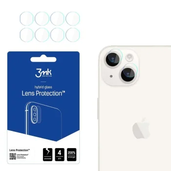 Apple iPhone 15 Plus 6.1'' Aizmugurējās Kameras Aizsargstikls, 4 gab. | 3MK Lens Protection Back Camera Tempered...