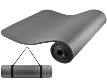 Vingrošanas paklājiņš jogai, pilates, 180x60x1 cm, pelēks