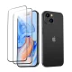 Apple iPhone 15 Plus 6.7\'\' ESR Armorite Tempered Glass Screen Protector, Black, 2 pcs. | Telefona Ekrāna...