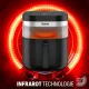Karstā gaisa friteris Tefal EY8328 Easy Fry Infrared, 7 l, 2020 W, melns/sudraba