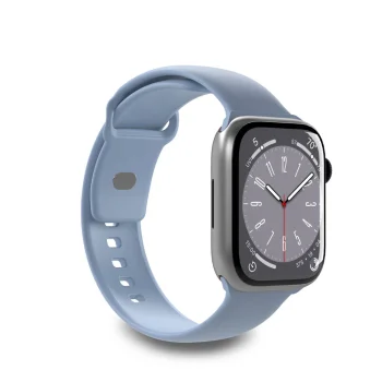 Silikona siksniņa Puro Icon priekš Apple Watch 38 / 40 / 41 mm, gaiši zila (2 gab.)