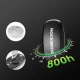 Rockbros HRM812 Bluetooth ANT+ krūšu pulsa mērītāja siksna IP67, melna