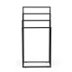 Modernhome brīvi stāvošs dvieļu statīvs, 4 līmeņi, melns