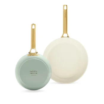 Pannu komplekts GreenPan Padova Reserve 20 un 26 cm, 2 gab., piparmētru zaļš