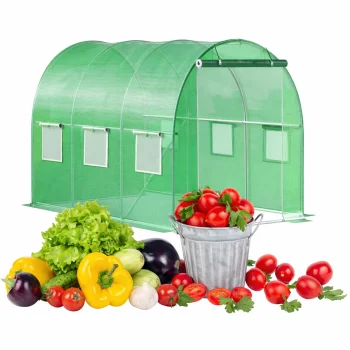 Plēves siltumnīca dārzam 3x2x2 m 6 m² metāla karkass UV plēve