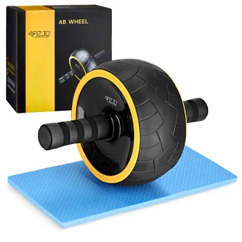 4Fizjo AB Wheel XL vēdera preses rullītis, melns/dzeltens