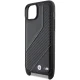 BMW M Edition Carbon Stripe & Strap vāciņš iPhone 15 / 14 / 13 ar siksniņu, melns