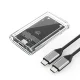 Orico TC10-MS mSATA SSD disks korpuss, USB-C 3.2 5Gb/s, caurspīdīgs