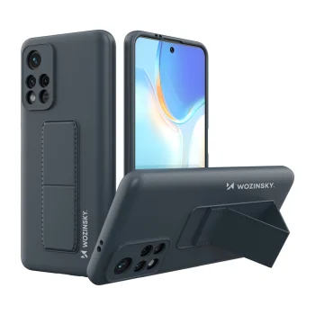 Wozinsky Kickstand Case vāciņš Xiaomi Poco M4 Pro 5G ar statīvu, tumši zils