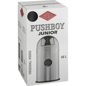 Wesco Pushboy Junior atkritumu tvertne 22 l, grafīta pelēka