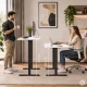 ModernHome elektriski regulējams galds 120x60 cm 72-118 cm balts