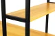 Modernhome PJJCT0002-302 datorgalds ar plauktiem, lofta stils, gaišs ozols/melns
