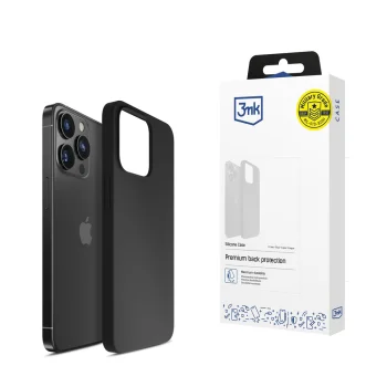 3Mk Protection Apple iPhone 15 Pro silikona vāciņš, melns