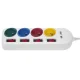 Maclean MCE229 W Pagarinātājs, 4 ligzdas, 2xUSB, 1.5m, Balts