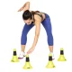 PROUD Plastmasas Sporta Konusi Riņķi Treniņiem - 4 gab, Zaļš | Plastic Sports Cones For Training