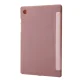 Samsung Galaxy Tab A8 10.5 (2021) (2022) (SM-X200/X205) V-fold Stand Silicone Book Case Cover, Pink | Vāks Maks...