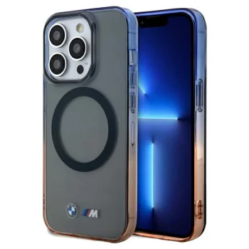 BMW Gradient Bumper MagSafe vāciņš iPhone 15 Pro Max, melns