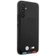 BMW Samsung Galaxy A54 vāciņš Leather Stamp Tricolor, melns