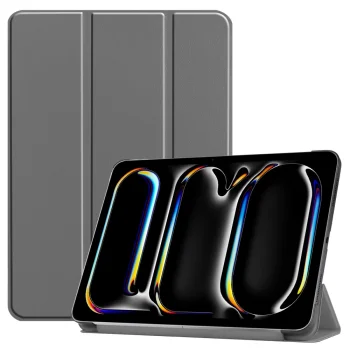 Apple iPad Pro 11'' (2024) (A2837 A2925) PU Leather Protective Tri-fold Book Case Cover, Gray | Planšetes Vāciņš...
