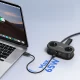 Orico AP3 65W GaN 6in1 pagarinātājs 2x AC, 2x USB-A, 2x USB-C, melns