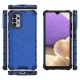 Triecienizturīgs vāciņš Samsung Galaxy A03s ar šūnveida rakstu, zils