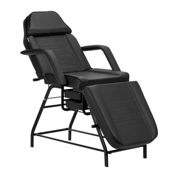 Activeshop 557A kosmetoloģiskais krēsls ar paplātēm, melns