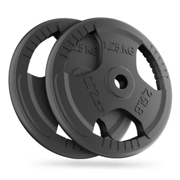 Čuguna svaru diski 4FIZJO 2 x 1,25 kg (26 mm)