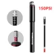 Velosipēda rokas pumpis Rockbros SMART-B 150 PSI Presta un Schrader ventiļiem, melns