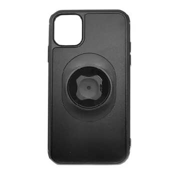 Aizsargvāciņš ar stiprinājumu priekš iPhone 11 Pro, melns