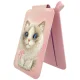 Nimmy New Big-Eye Cute Pets 2.0 Cat magnētiskais maciņš ar statīvu, Rozā