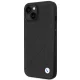 BMW iPhone 14 vāciņš Leather Quilted, melns