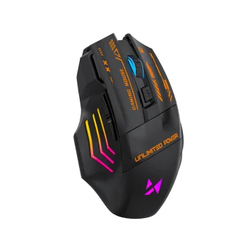 Bezvadu optiskā spēļu pele Wozinsky WMGB-1179 3200 DPI, melna