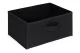 Plaukts ar 3 auduma groziem ModernHome loft stila organizators, melns