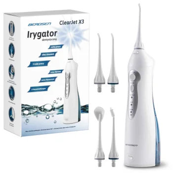 Berdsen Clearjet X3 bezvadu mutes dobuma irigators, 150 ml, balts