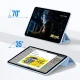 Tech-Protect iPad 10.9\" 2022 atverams vāciņš maciņš grāmatiņa SmartCase, pelēks